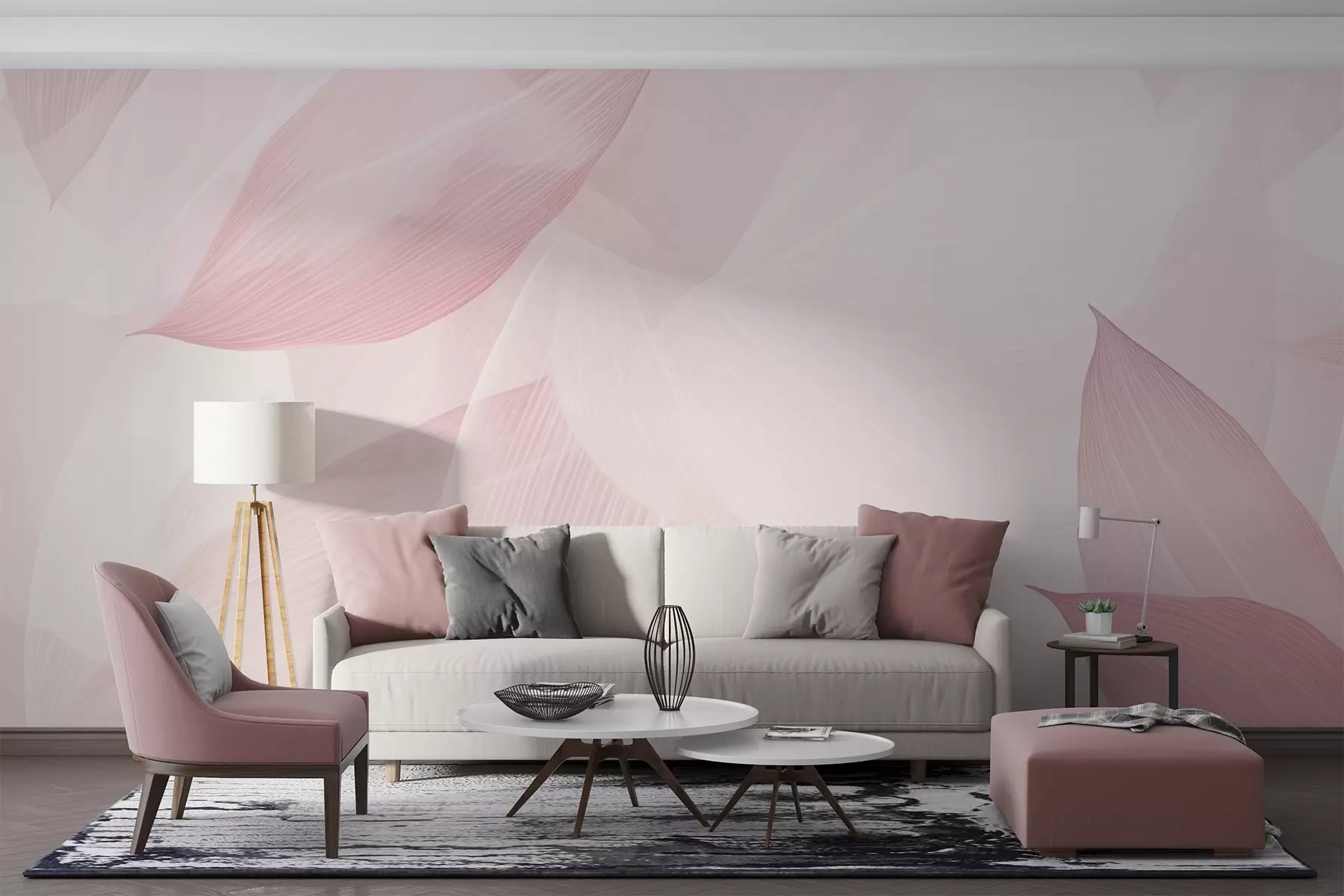 murais de parede Folhas afiadas w04517