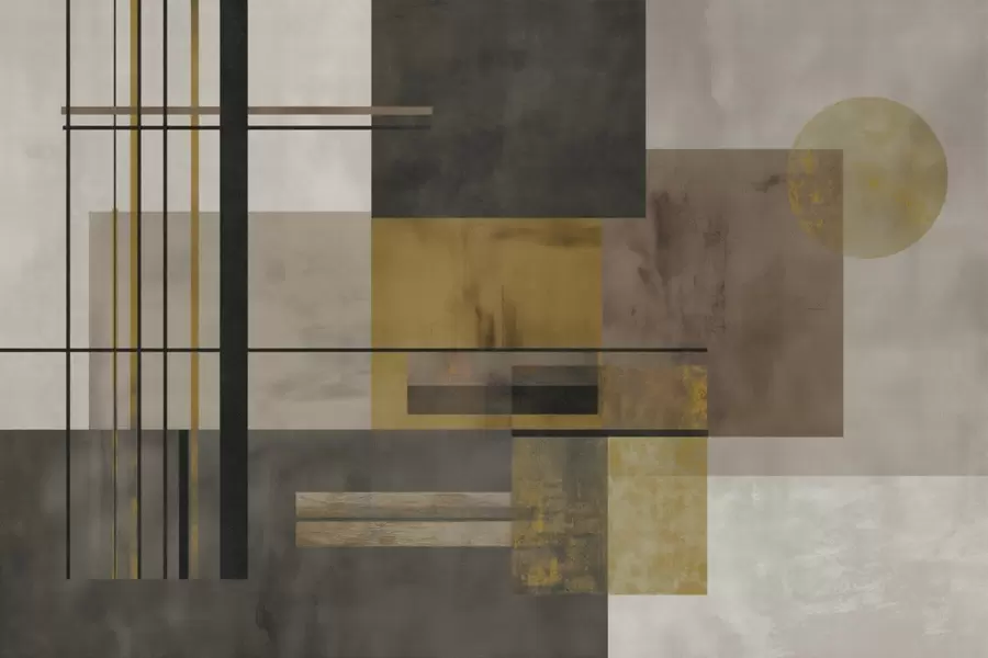 murais de parede geometria abstrata w04502