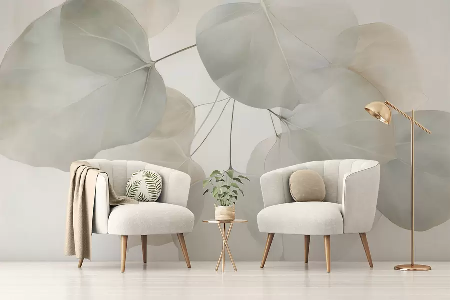 murais de parede Folhas enormes w04599v1