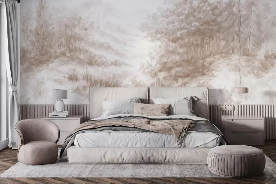 murais de parede Contornos coloridos w04572v1