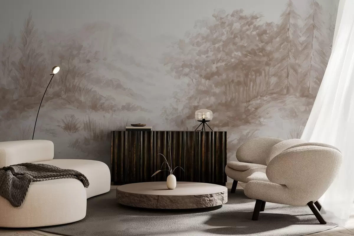 murais de parede Contornos coloridos w04572v1