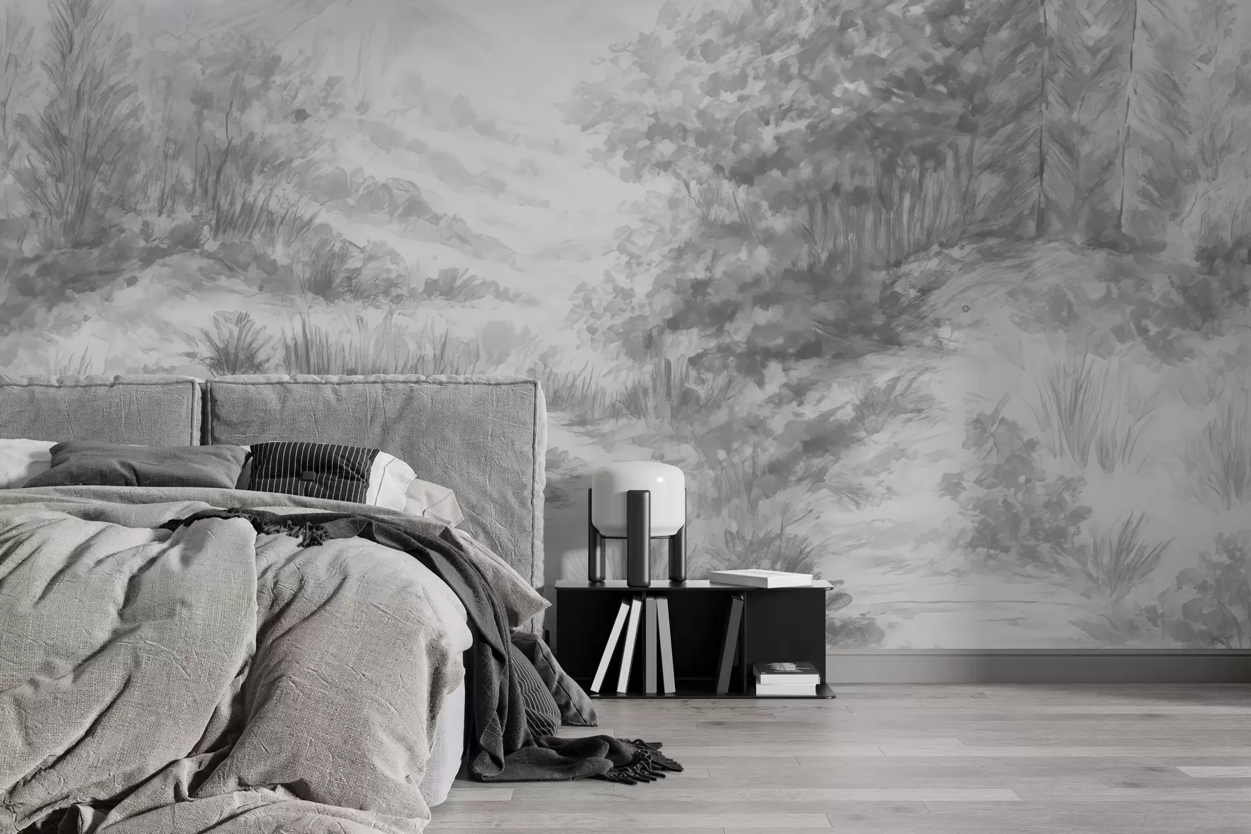 murais de parede Contornos coloridos w04572v2