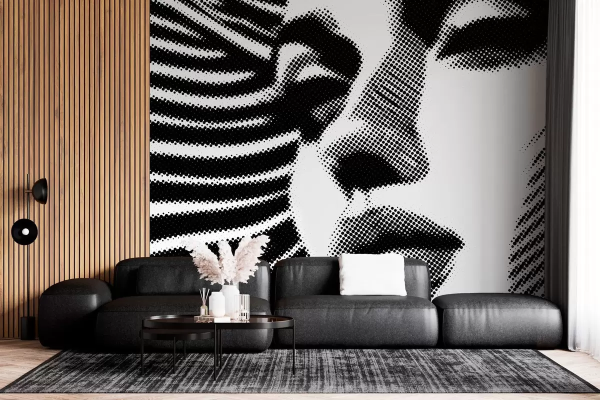 murais de parede Rosto de mulher em estilo pop art w04504