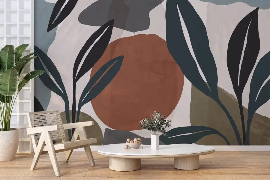 murais de parede Resumo Botânica w04592