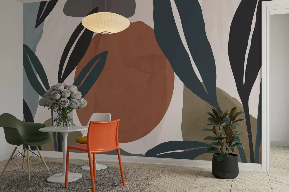 murais de parede Resumo Botânica w04592