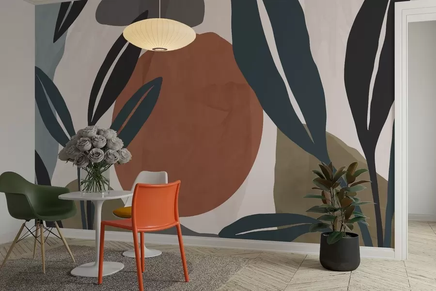 murais de parede Resumo Botânica w04592