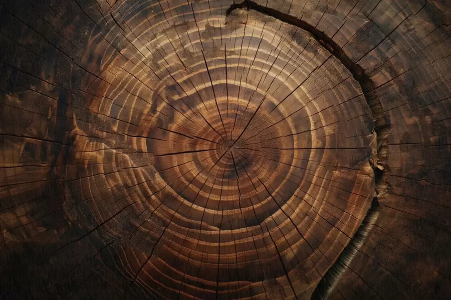 murais de parede Anéis das árvores w04642