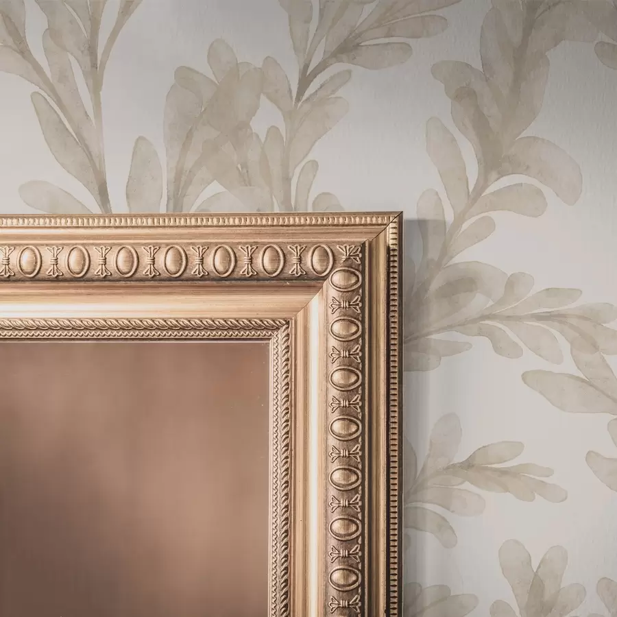 murais de parede Galhos bege em aquarela, motivo botânico suave a00617