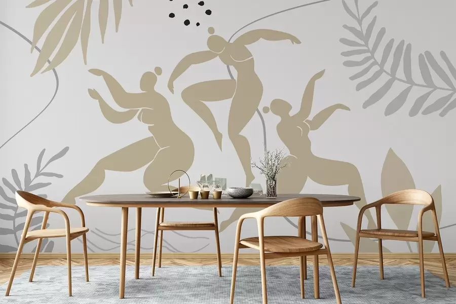 murais de parede Silhuetas abstratas de mulheres w04725