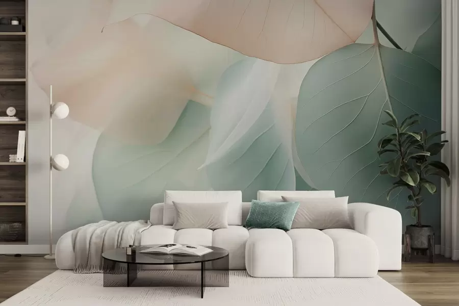 murais de parede Folhas abstractas w04726