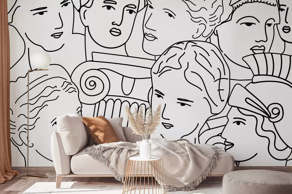 murais de parede Rostos antigos w04728