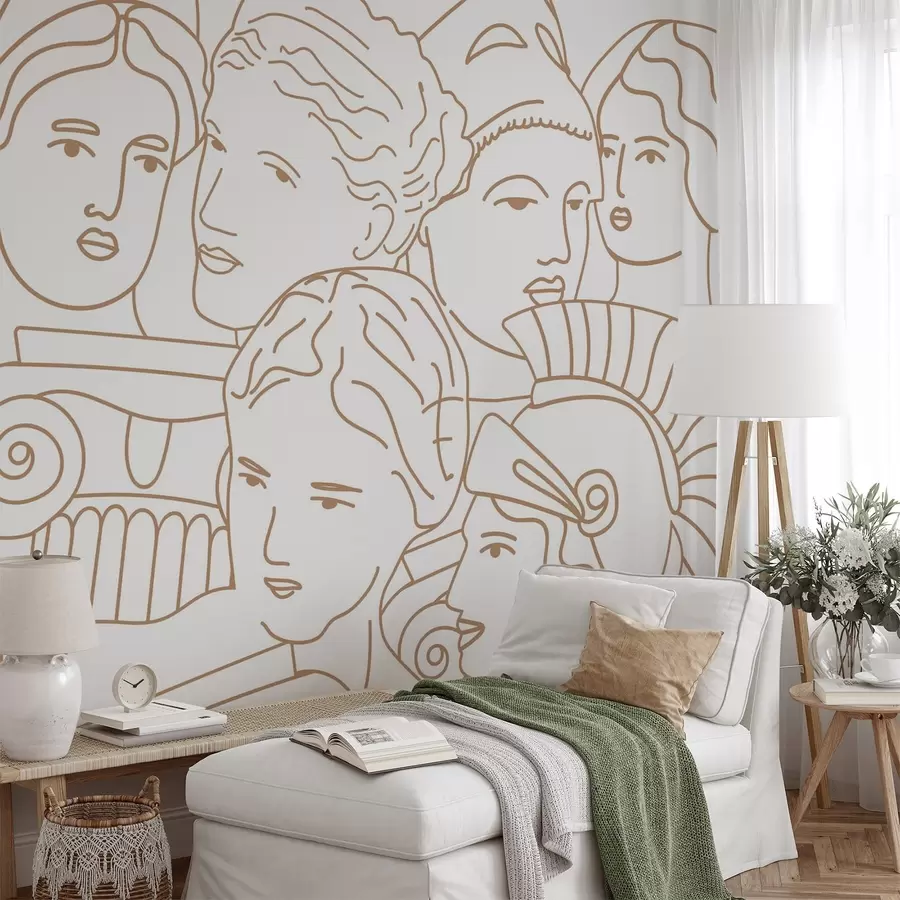 murais de parede Rostos antigos w04728v1
