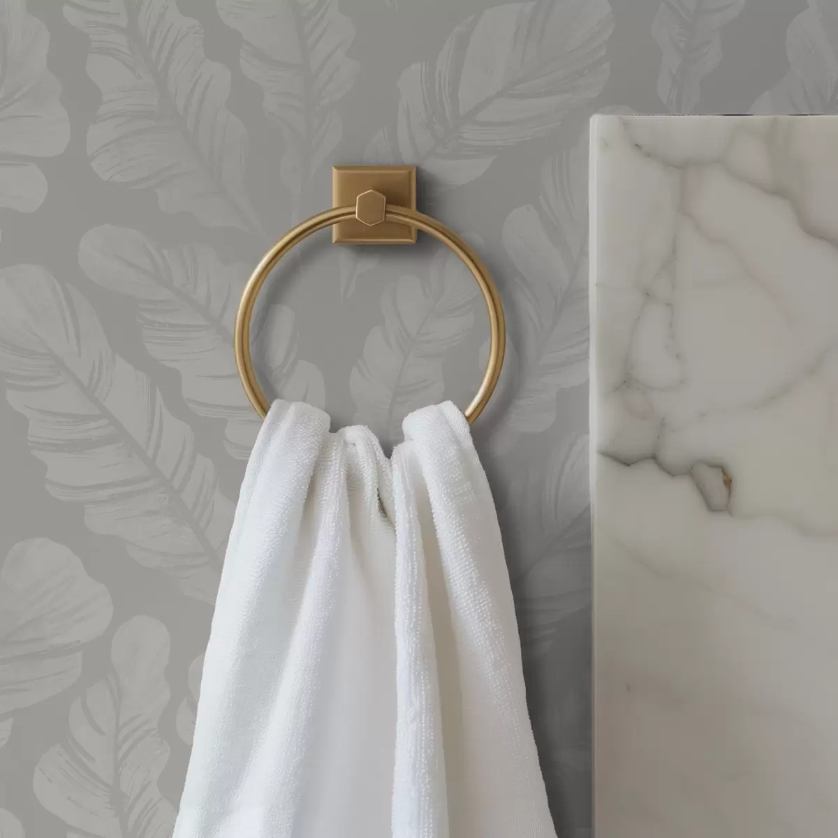 Papel de parede Penas grandes em tons suaves de cinza a00839