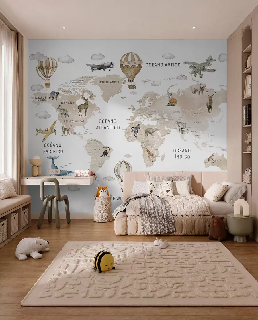 murais de parede Atlas bege em espanhol c00001esv2