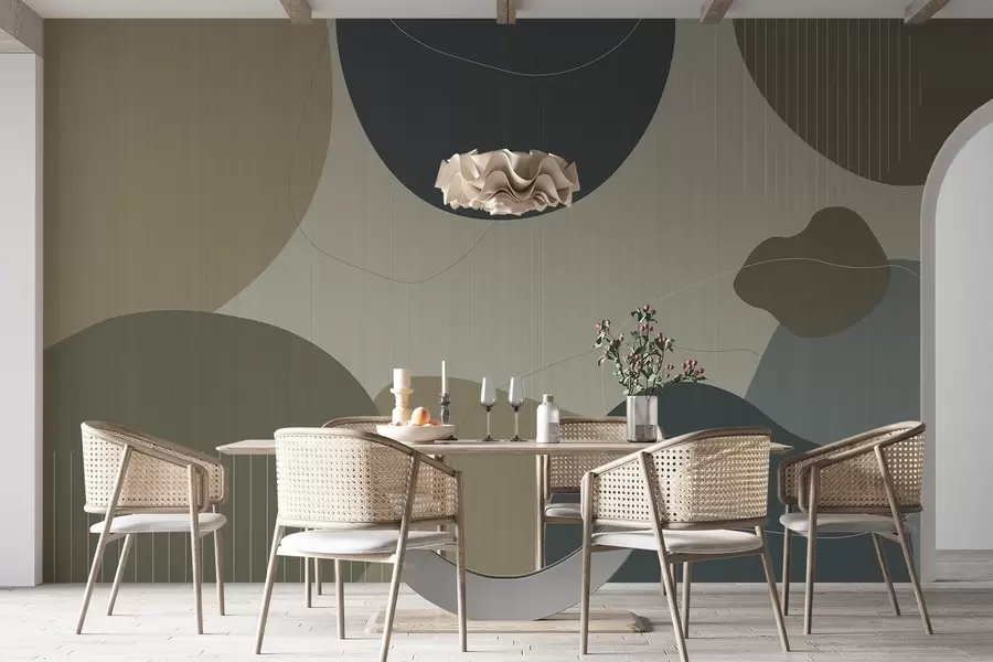 murais de parede Círculos abstractos w04759v2