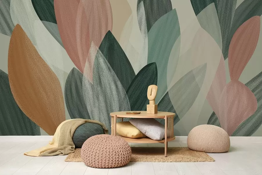 murais de parede folhas de fantasia  w04757