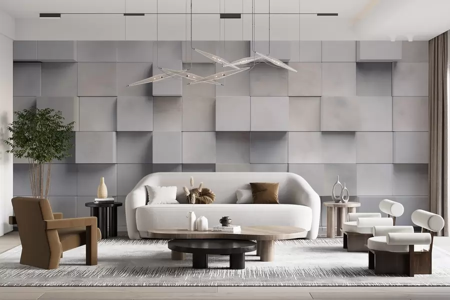 murais de parede Blocos quadrados w04806