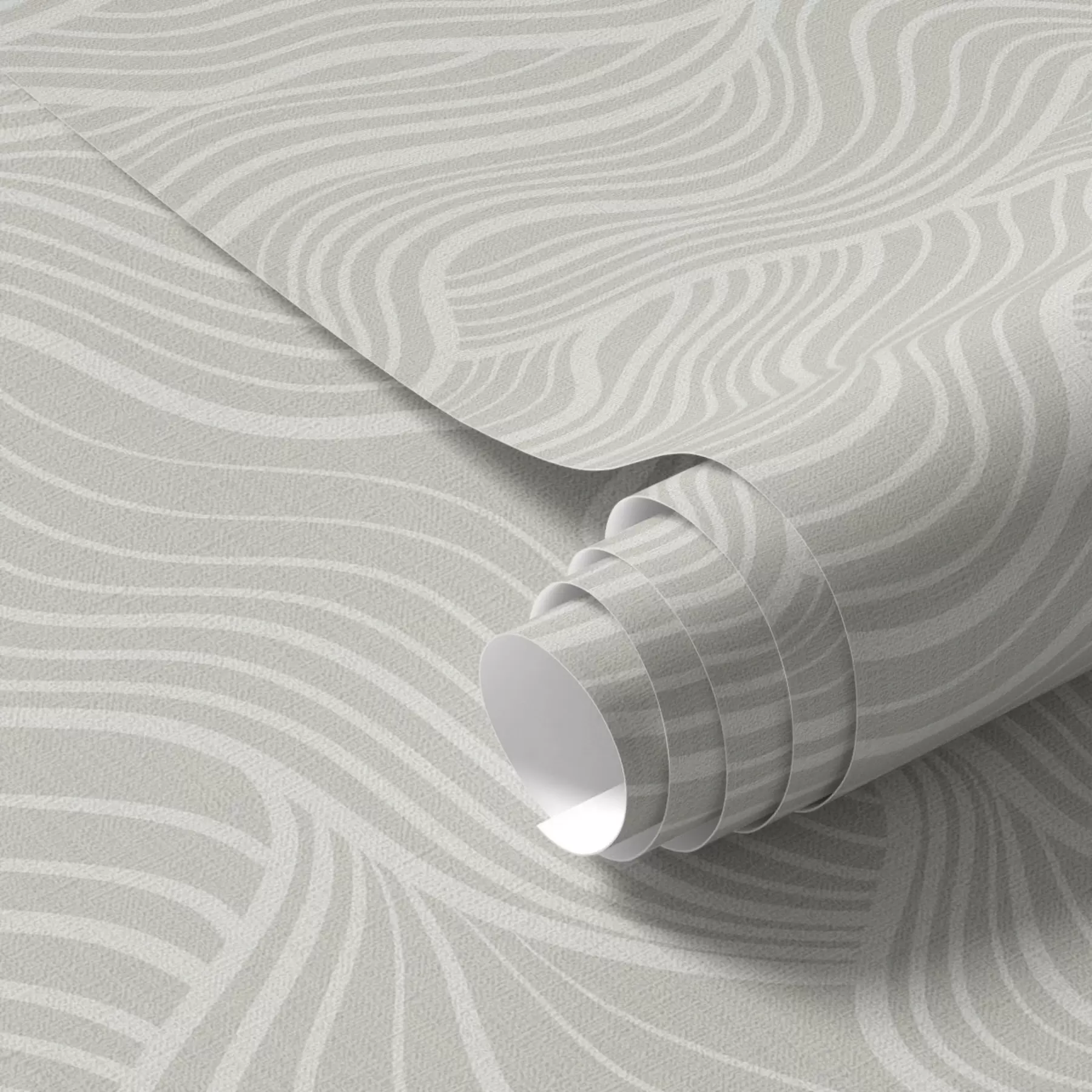 murais de parede Ondas sobre fundo cinza-oliva com textura de tecido a00681