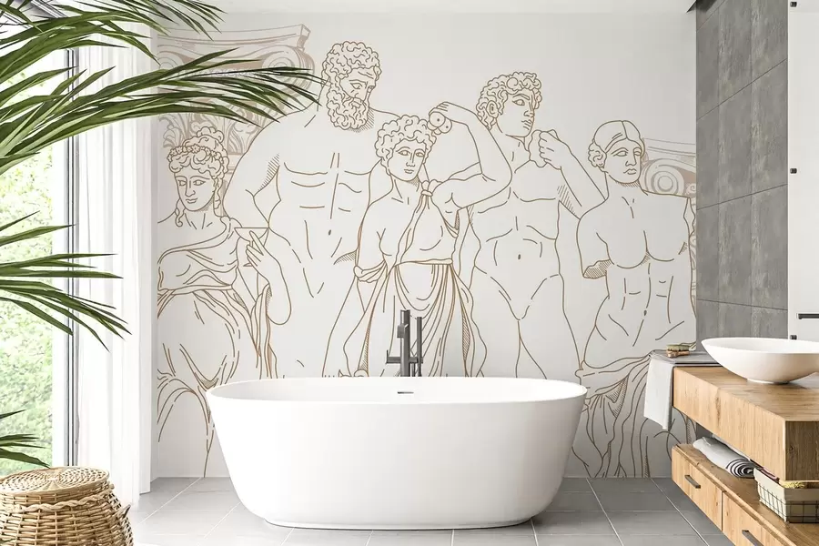 murais de parede Povos antigos e colunas w04865v1