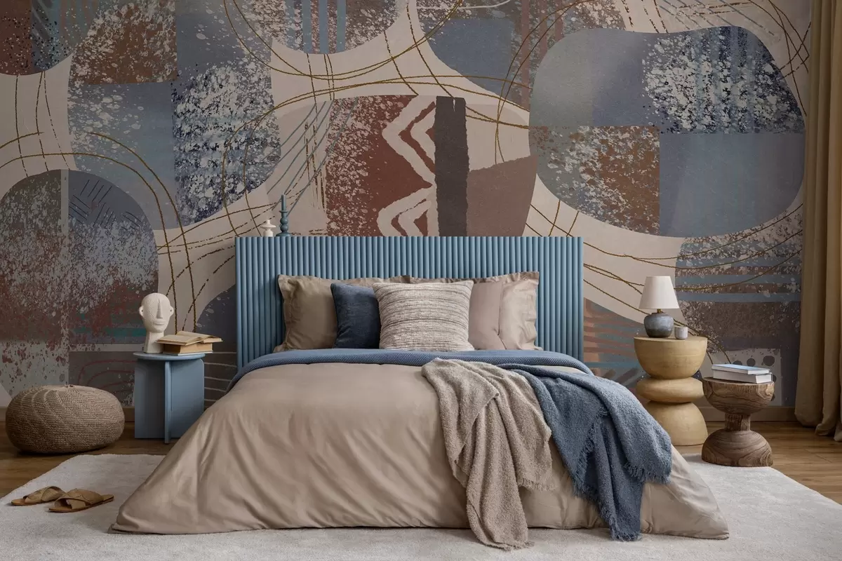 murais de parede abstração contemporânea w04871