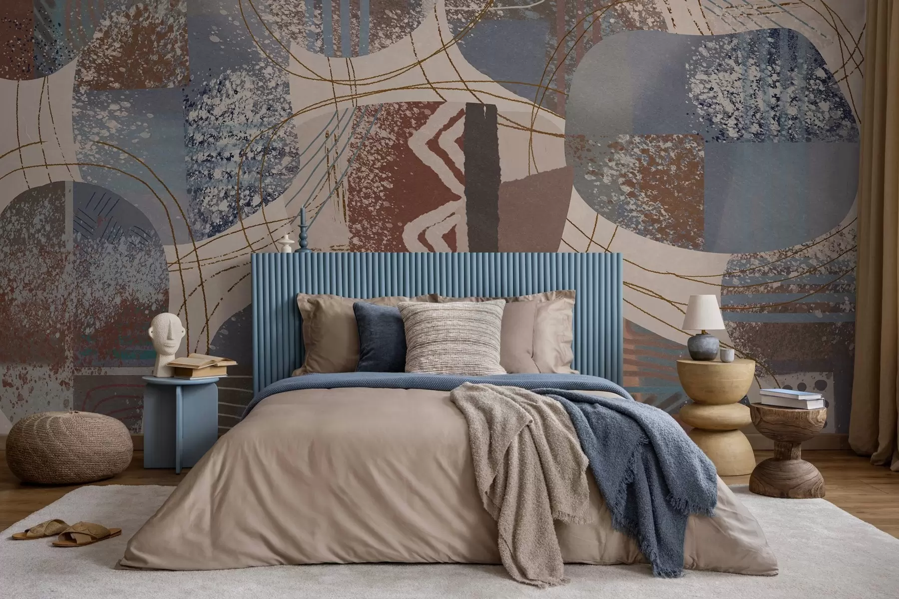 murais de parede abstração contemporânea w04871