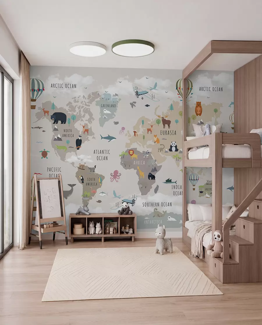 murais de parede Atlas animal em inglês c00002en