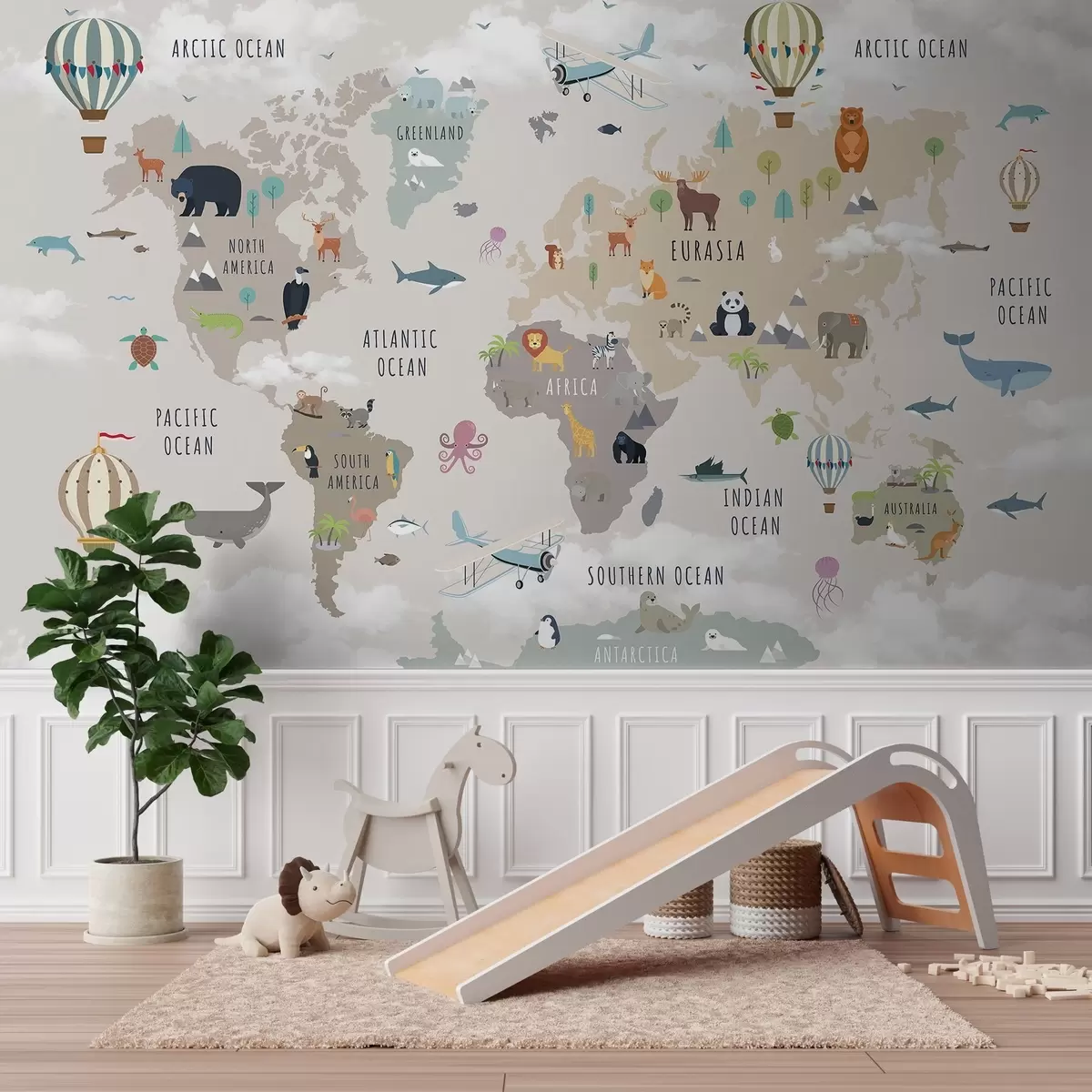 murais de parede Atlas animal em inglês c00002en