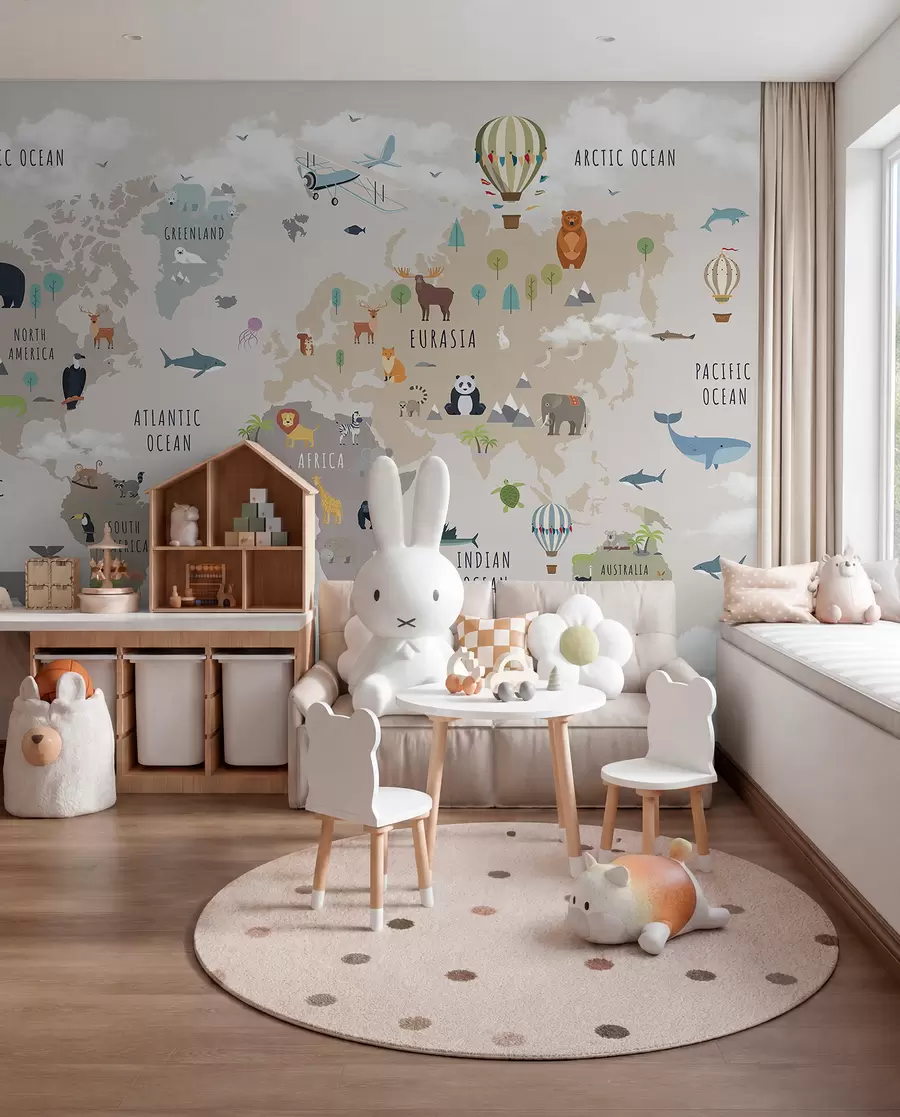 murais de parede Atlas animal em inglês c00002en