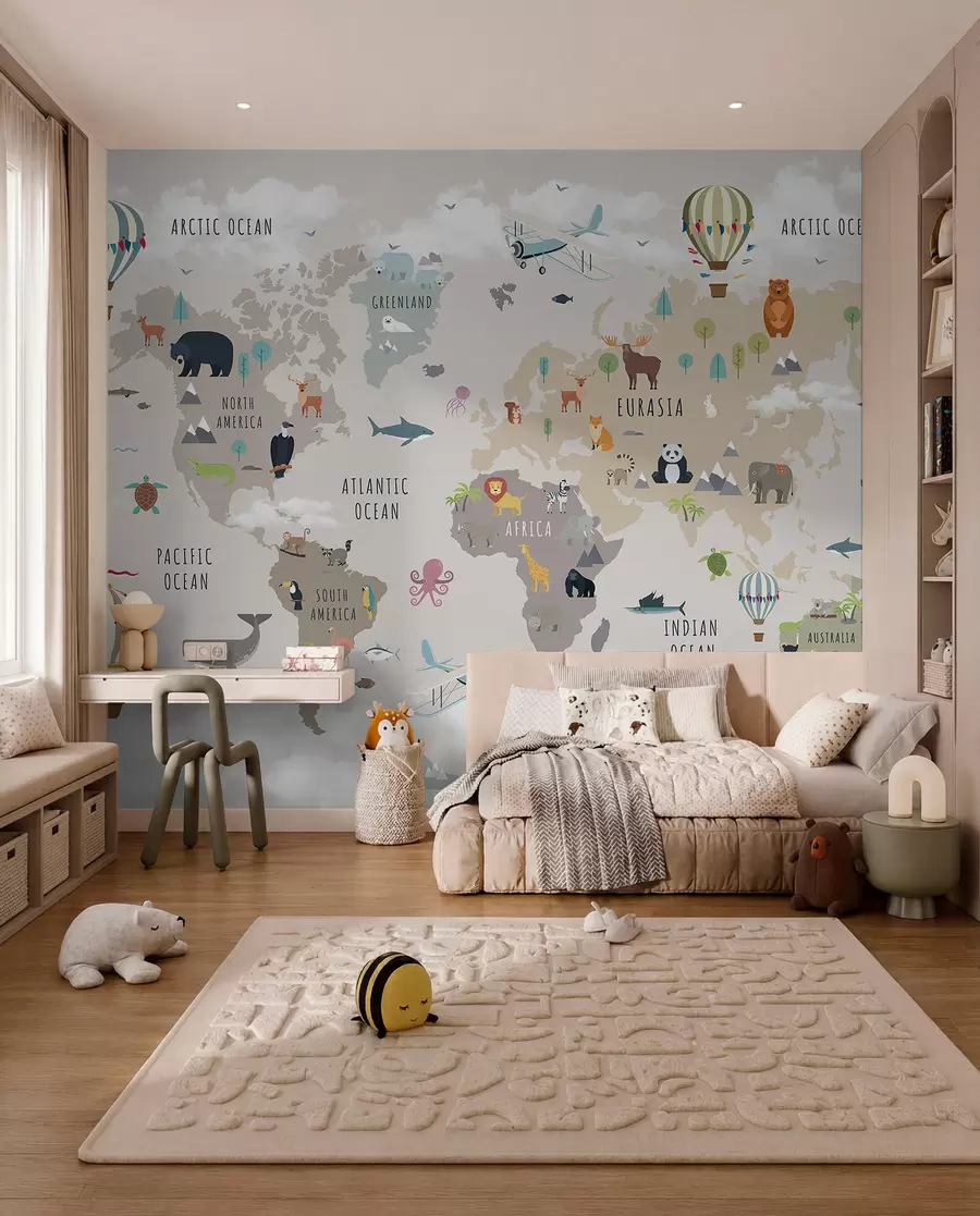 murais de parede Atlas animal em inglês c00002en