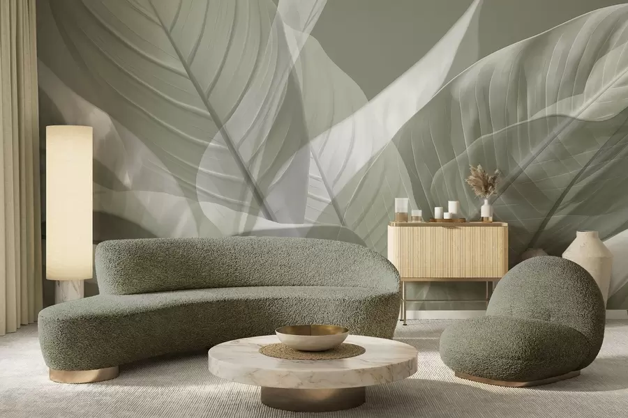 murais de parede Folhas grandes w04901