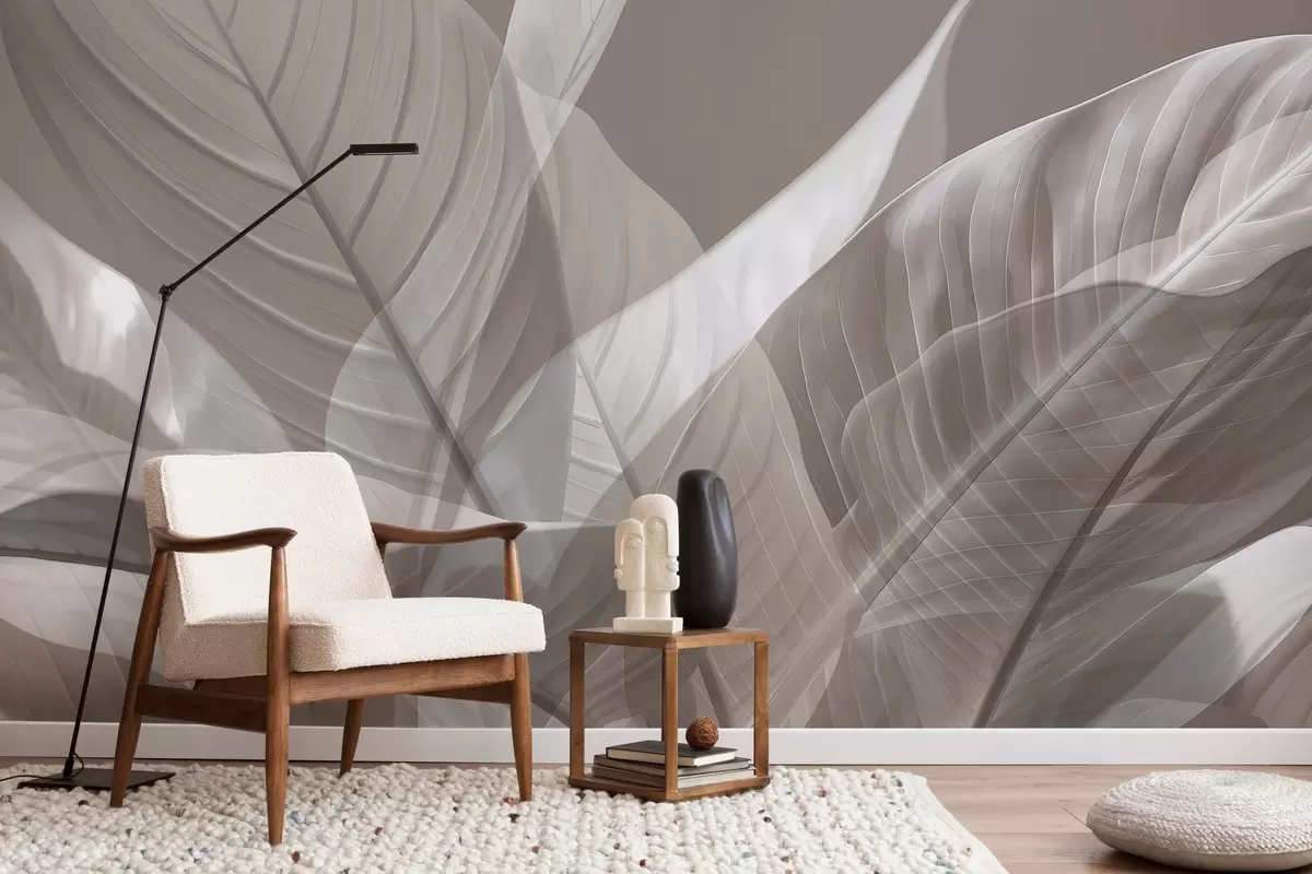 murais de parede Folhas grandes w04901v2