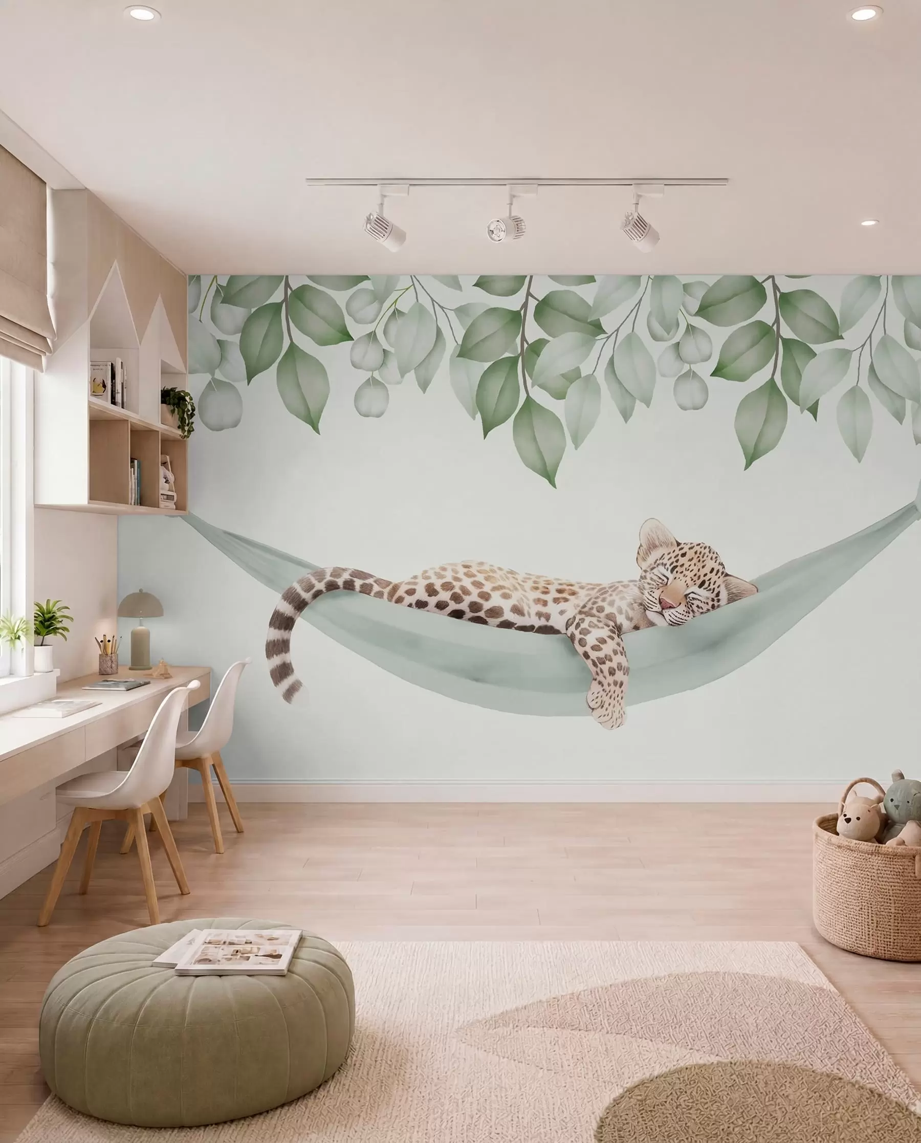 murais de parede Sesta do leopardo w04881