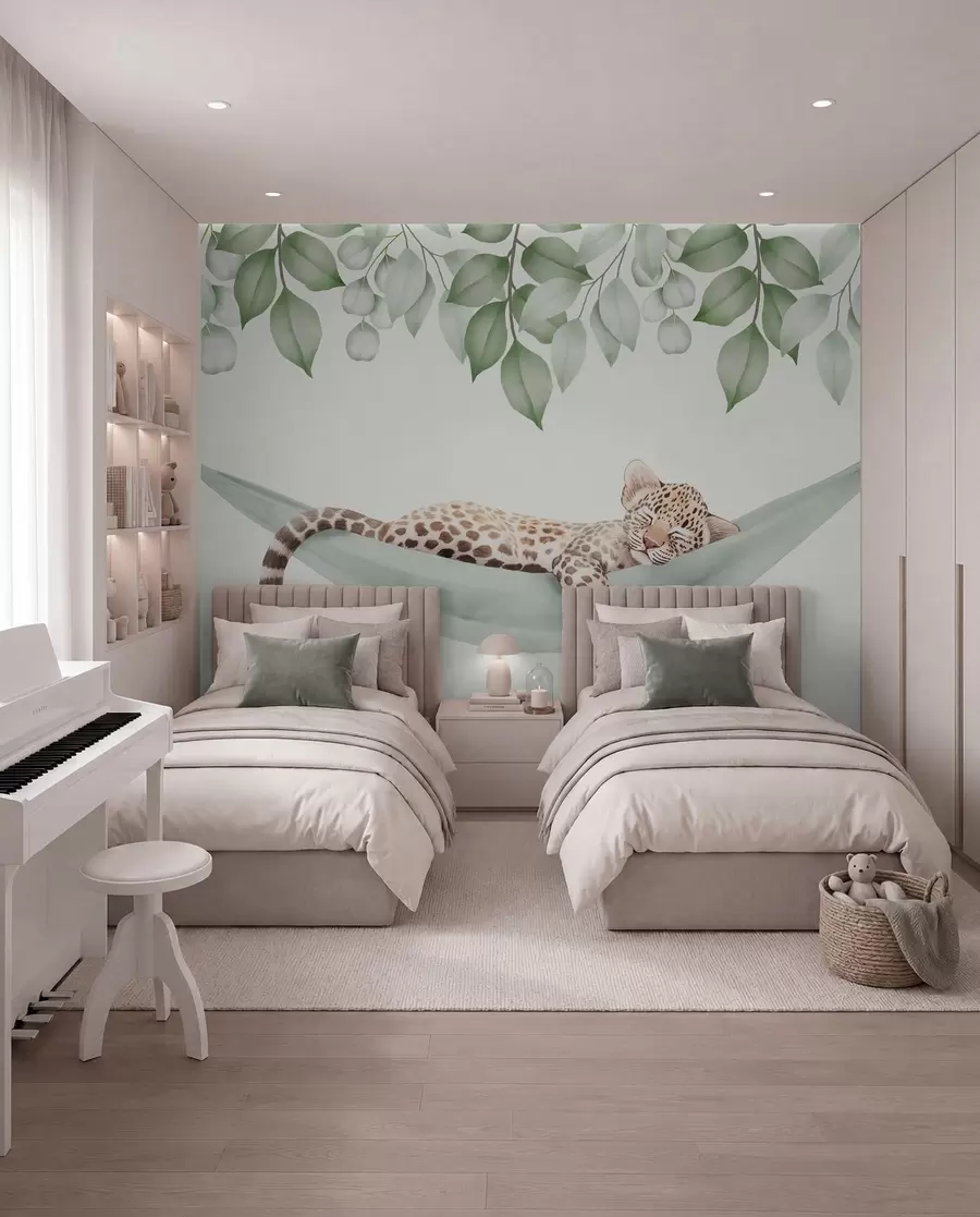 murais de parede Sesta do leopardo w04881