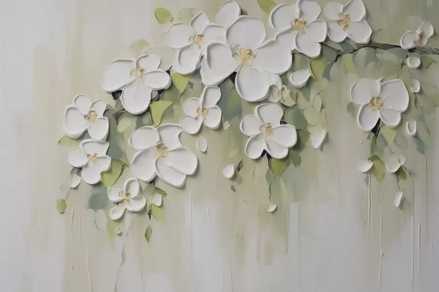 murais de parede Um ramo com flores w04978