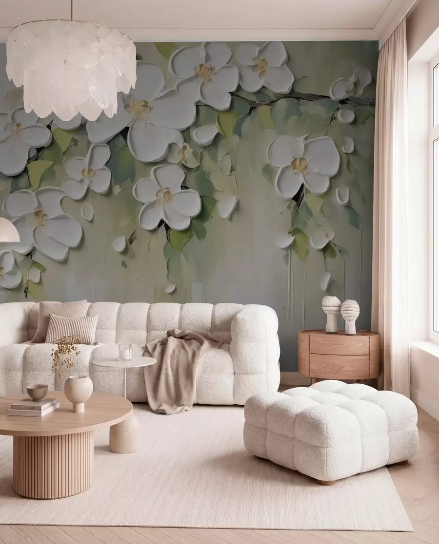 murais de parede Um ramo com flores w04978