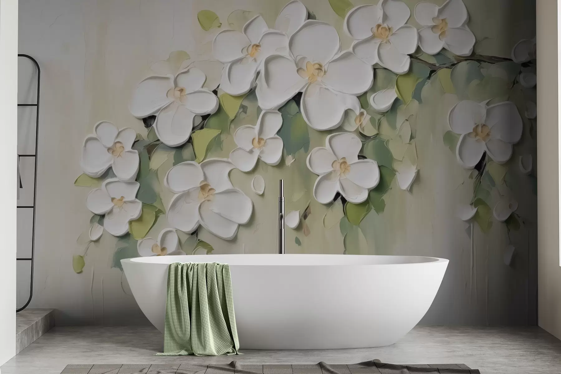 murais de parede Um ramo com flores w04978