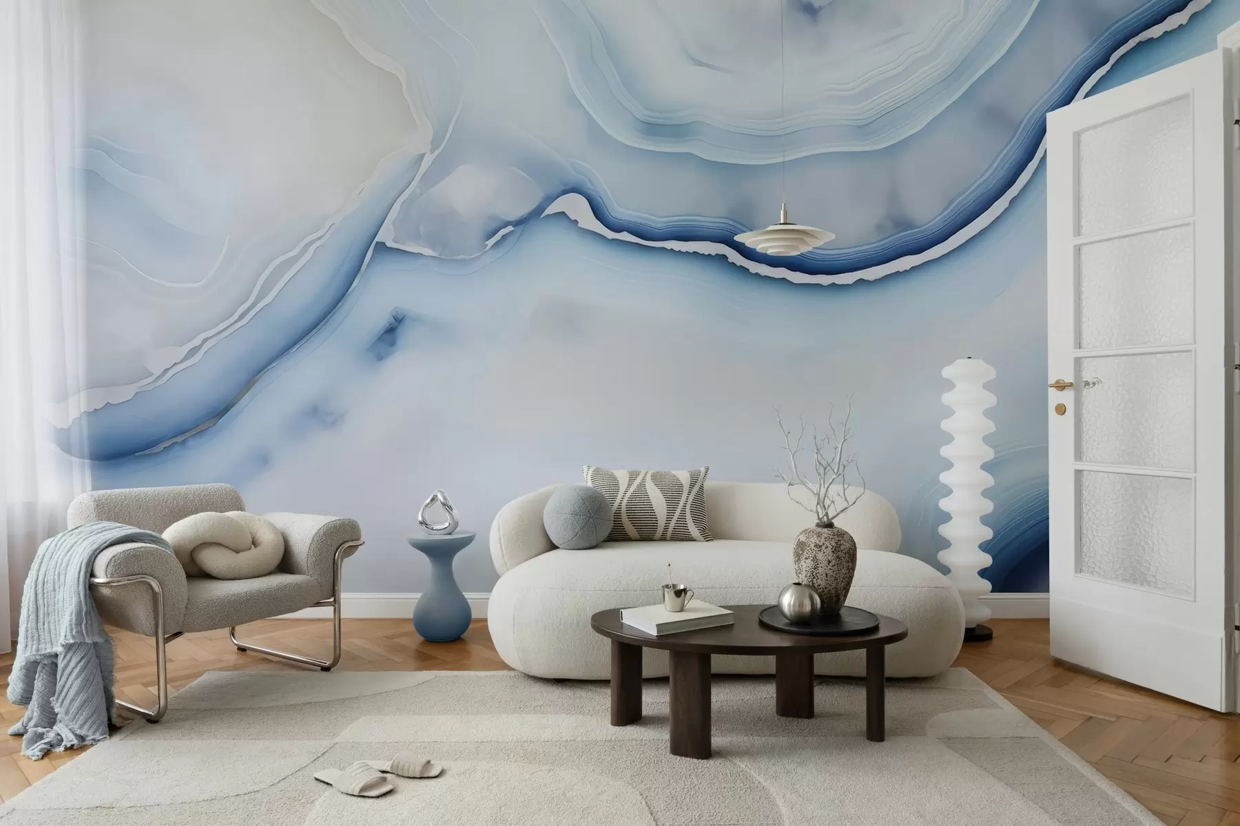 murais de parede Mármore delicado w05000