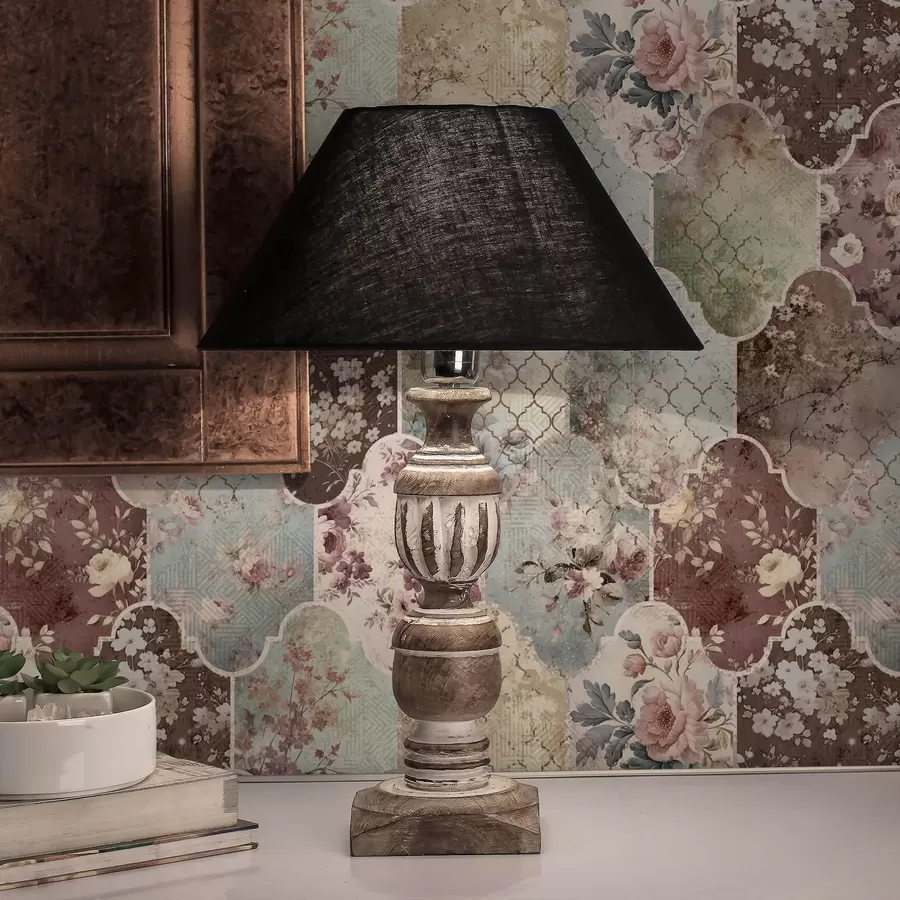 murais de parede Mosaico de painéis florais e azulejos com padrões desgastados a01038