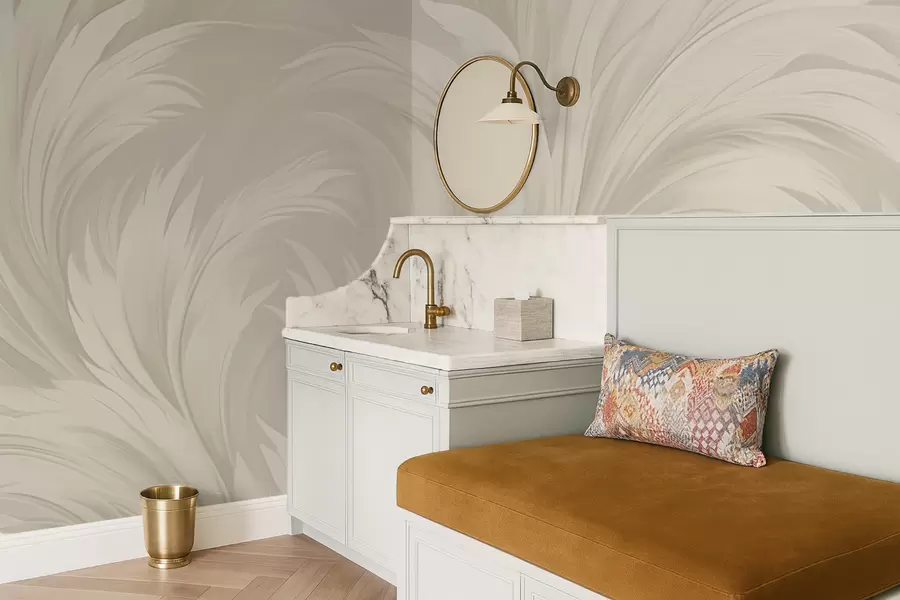 murais de parede Folhas abstractas w04987