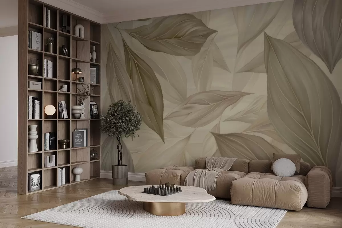 murais de parede Folhas delicadas abstratas w04969