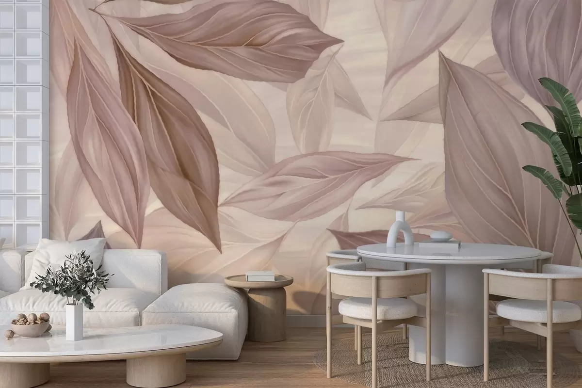 murais de parede Folhas delicadas abstratas w04969v1