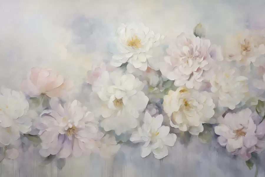 murais de parede Flores delicadas w09595