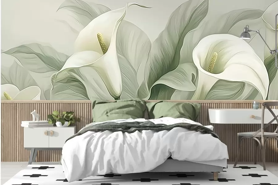 murais de parede Flores exóticas w05028