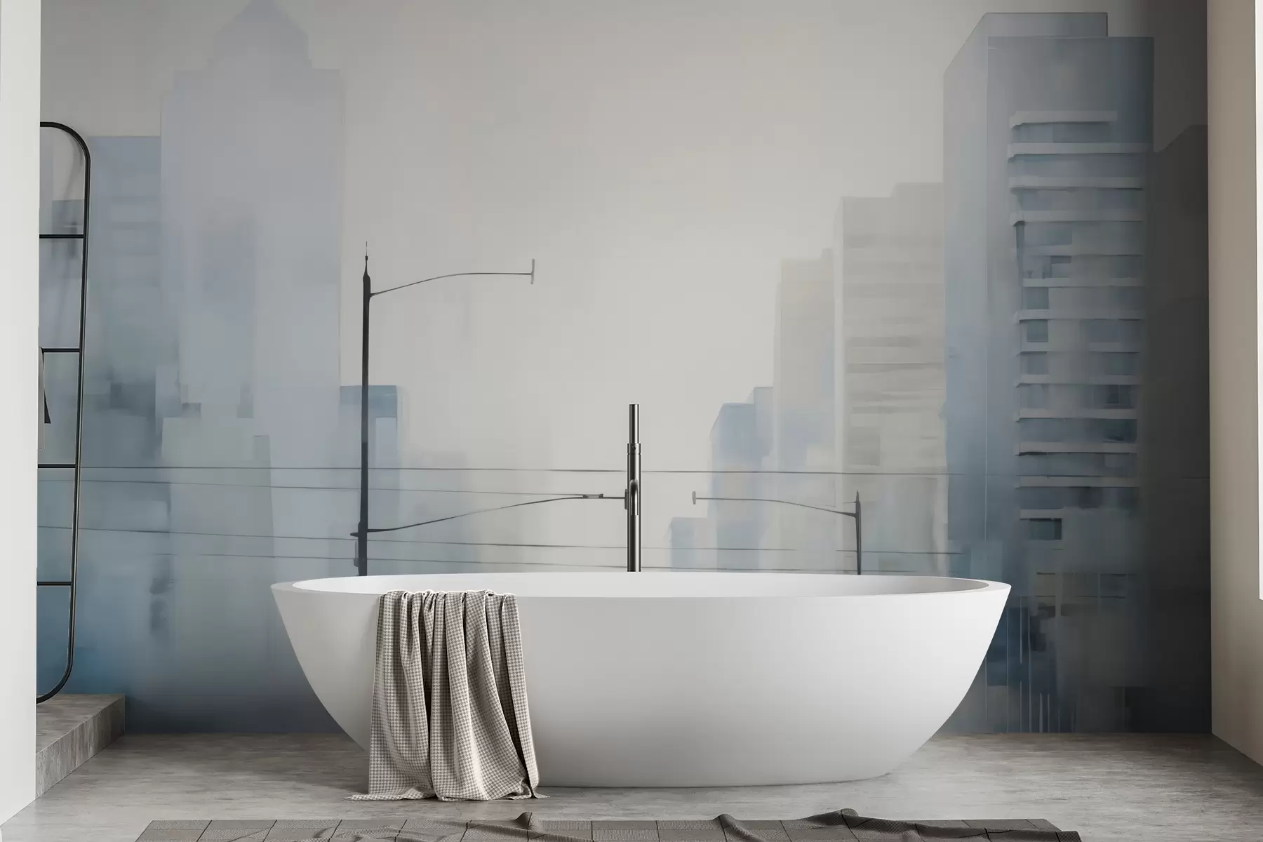 murais de parede Cidade abstrata w05074