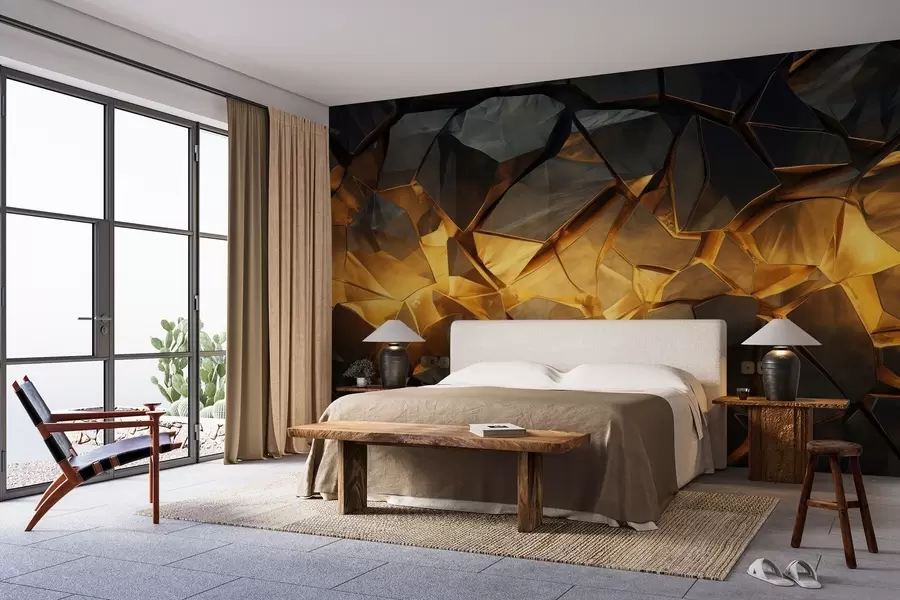 murais de parede Imitacão de pedra em aquarela w05045