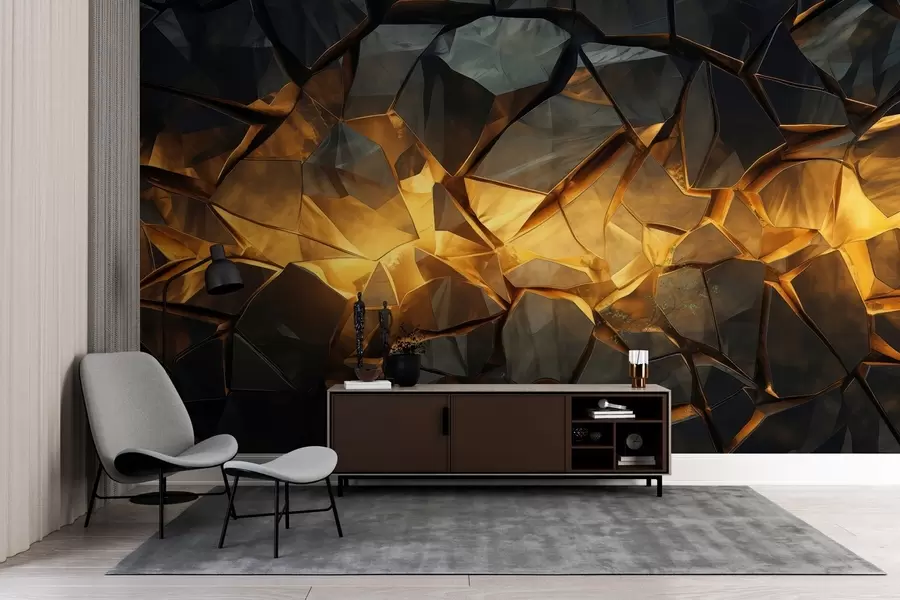 murais de parede Imitacão de pedra em aquarela w05045