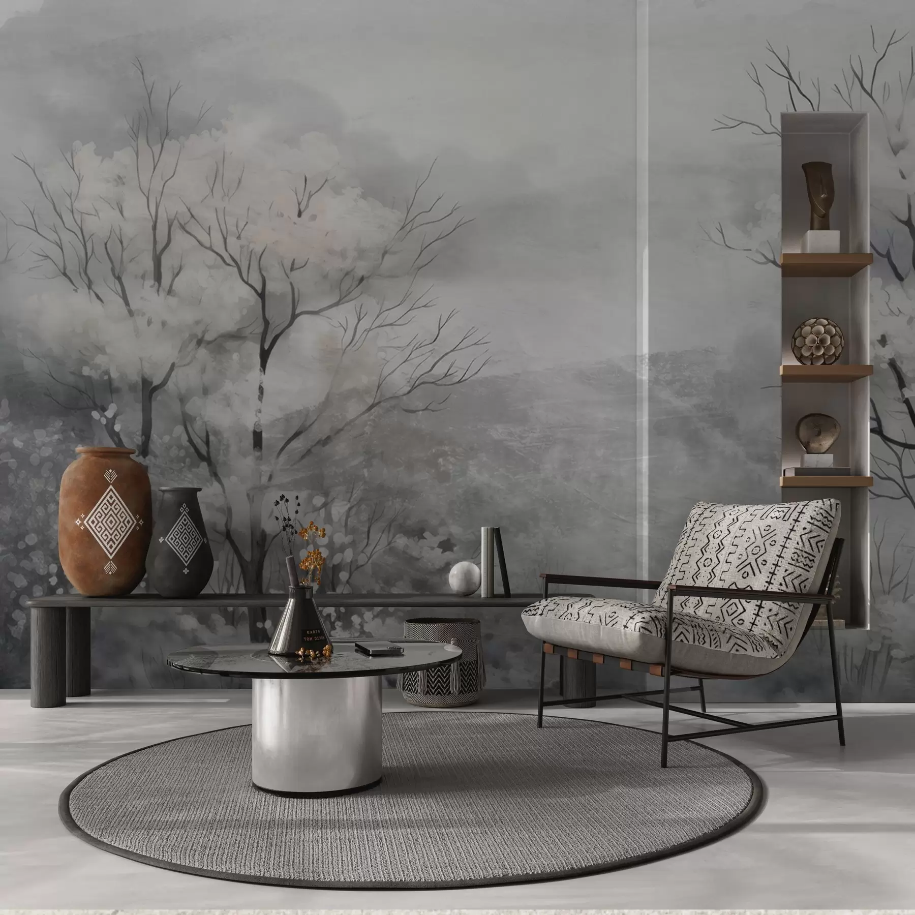 murais de parede Sopro leve das árvores w05054