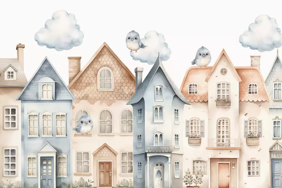 murais de parede Casas w05140