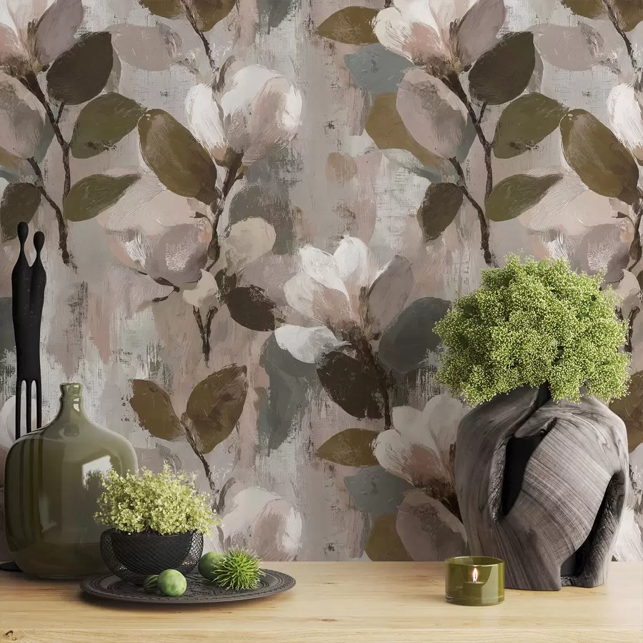 murais de parede Pinceladas florais a00968v1