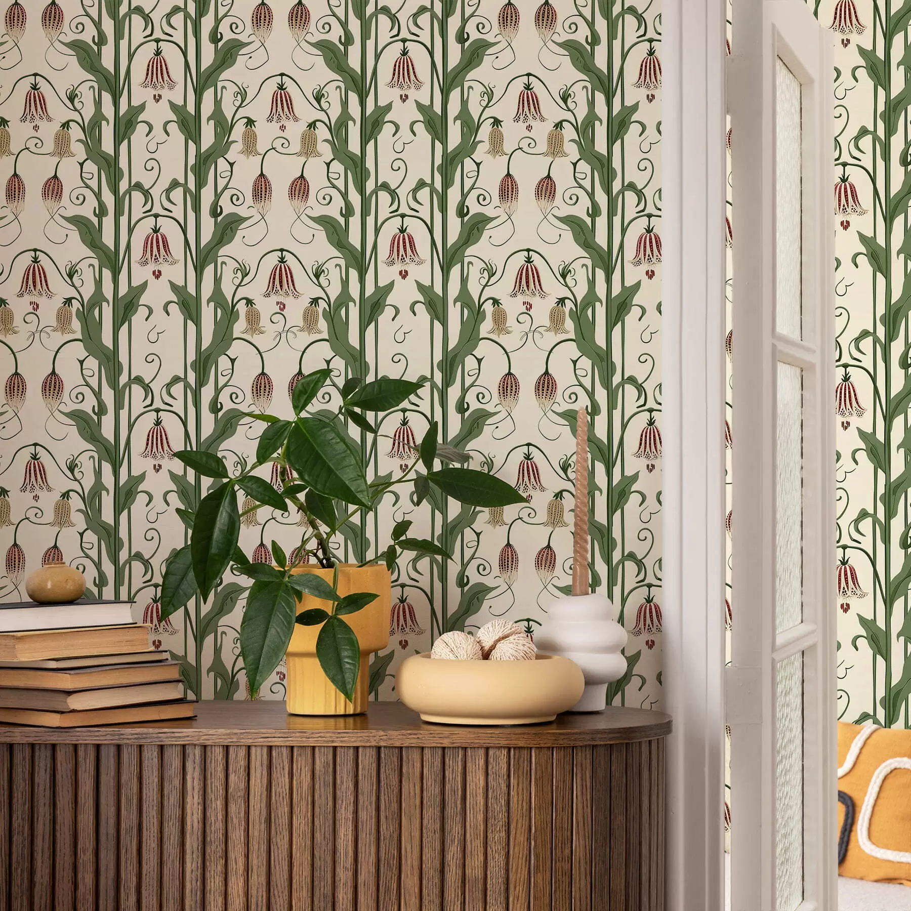 murais de parede Sinos florais a01148